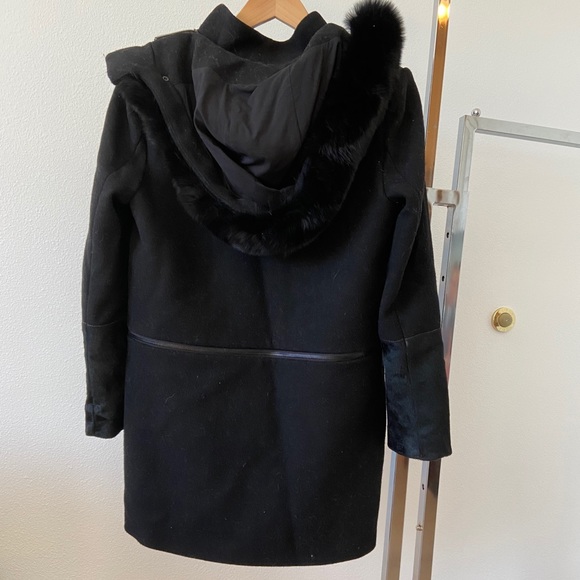 Zac Zac Posen Black Coat Convertible - Picture 3 of 7